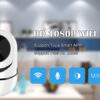 wifi security indoor camera, tuya smart life, google home, alexa voice control