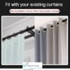 Smart Curtain Upgrade Kits Smart Motor, Roman Rod & track Tuya, alexa voice control, google home